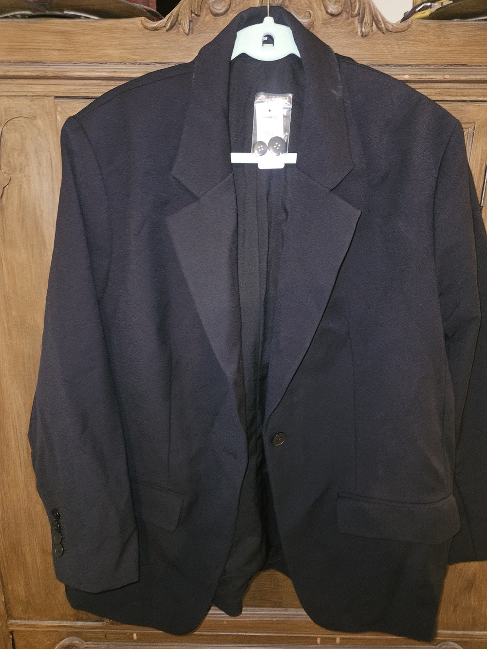 Classic Men's Black Blazer - Tailored Look